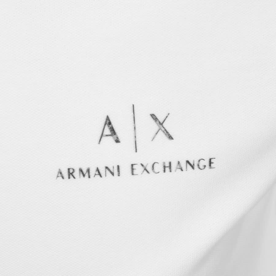 Alternative Image for ProductArmani Exchange Short Sleeved Polo T Shirt White3